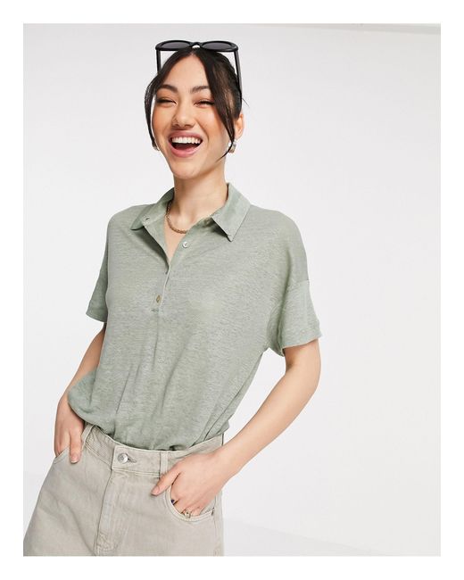 green short sleeve shirt womens