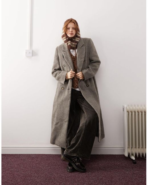 Collusion Gray Tailored Longline Smart Coat