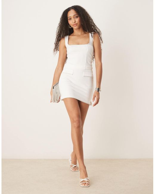 ASOS Natural – ponté-minirock
