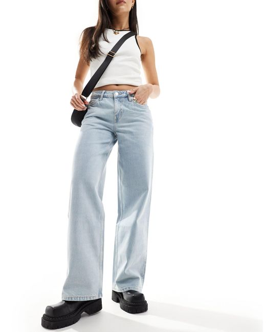 Weekday Blue Ample Low Waist baggy Fit Jeans
