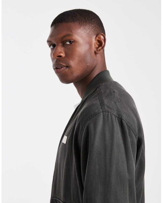 RVCA Black Vacancy Bomber Jacket for men