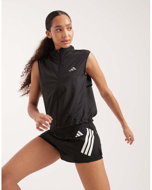 Adidas Originals Black Adi365 Running Essentials Vest