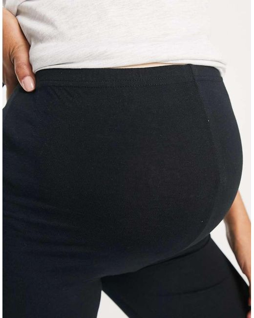 Pack De 2 Leggings Negros De Algodón De Mamalicious Maternity Mama.licious de color Blue
