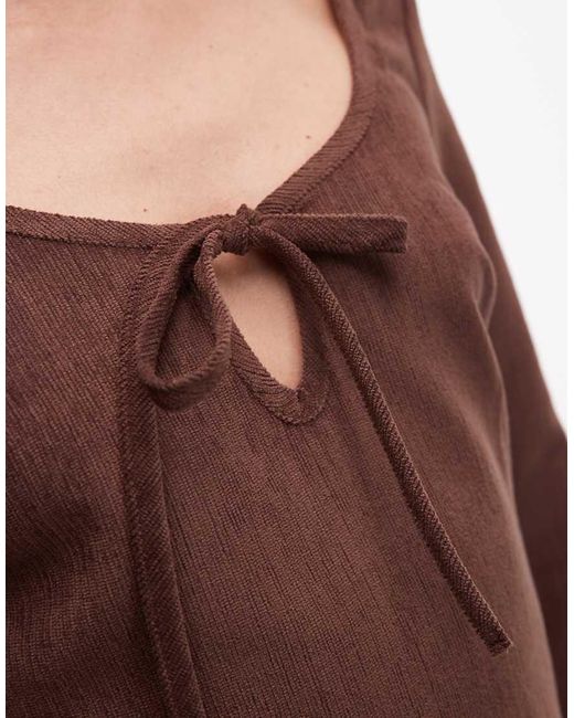 Vestito Svasato di ASOS in Brown