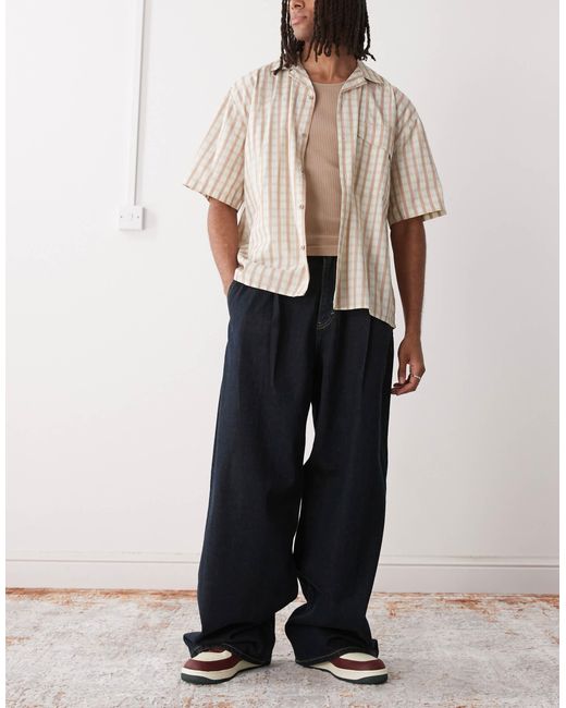 Jean ultra baggy à fronces sur le devant - foncé classique Weekday pour homme en coloris Natural