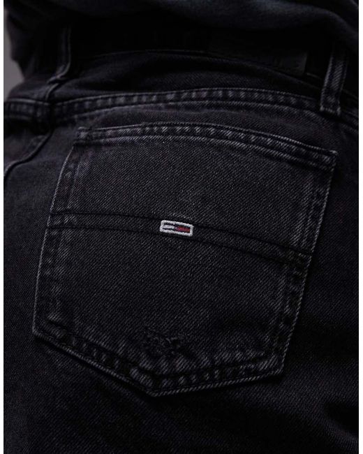 Tommy Hilfiger Gray Denim Hot Pants With Raw Edge