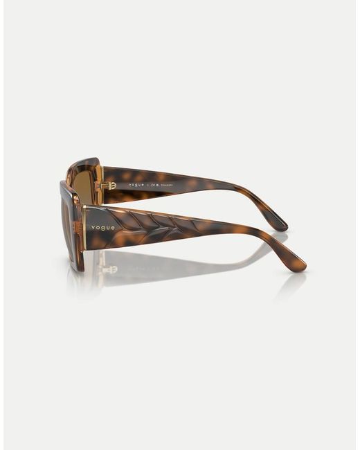 Vogue Natural Eyewear Vo5481S Rectangle Polarised Sunglasses With Lens