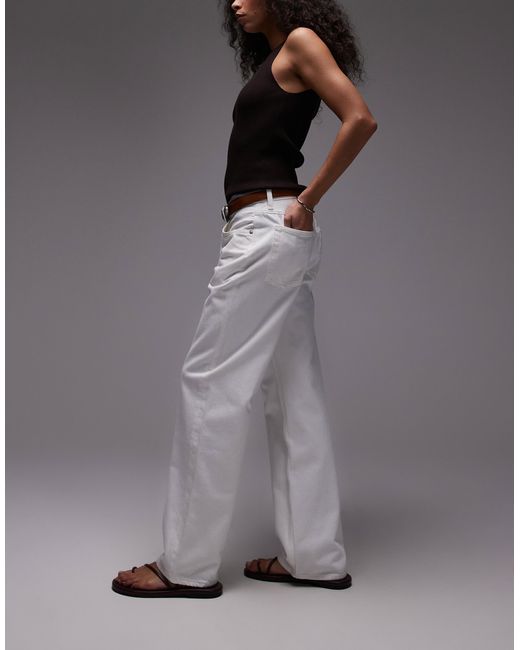 Shore - jean coupe boyfriend décontractée à taille basse ARKET en coloris Gray