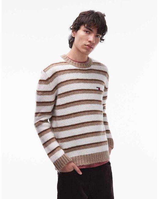 Tommy Hilfiger White Brushed Jumper for men