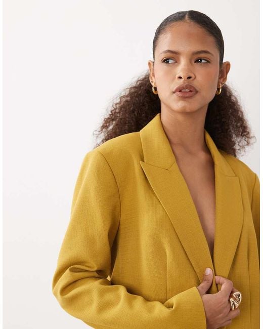 ASOS Brown Tailored Relaxed Blazer