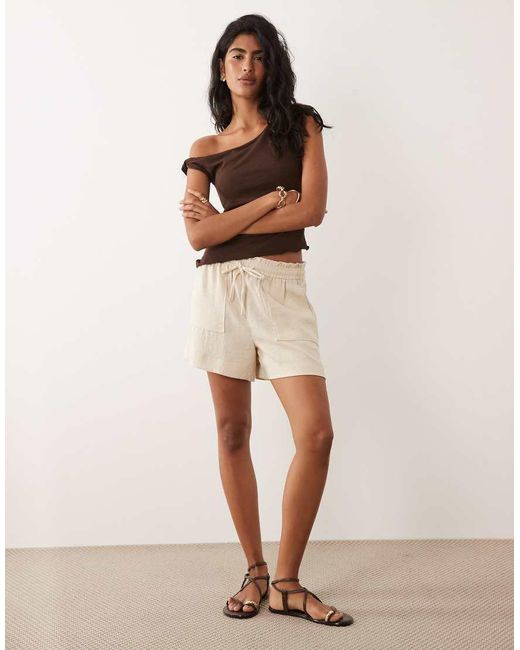 Jdy Brown Mid Waist Shorts