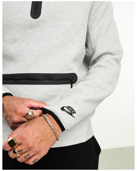 Nike White Tech Fleece Half-zip Top for men