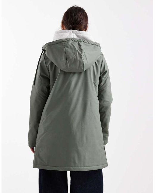 ONLY Gray Lined Rain Coat