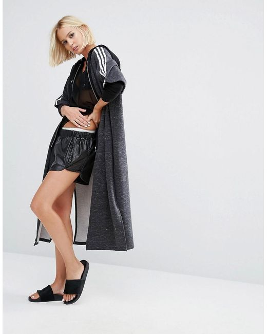Three Stripe Longline Kimono Jacket 