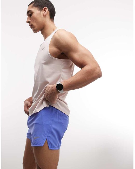Nike Blue Fast Dri-fit 3inch Lined Shorts for men
