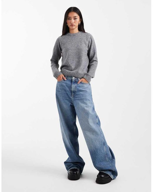 New Look Gray Crew Neck Jumper