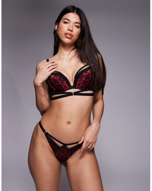 Ann Summers Brown Yours Truly Padded Plunge Bra