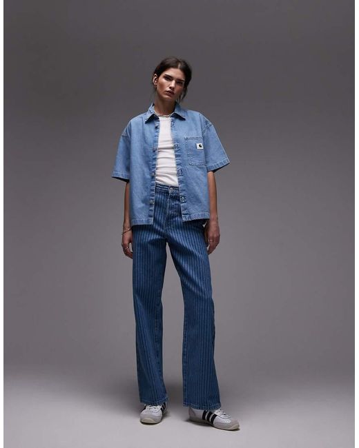 Carhartt Blue Lovilia Denim Shirt
