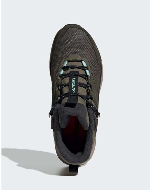 Zapatillas De Senderismo Verde Oliva Terrex Anylander Climawarm+ De Adidas Originals de color Black