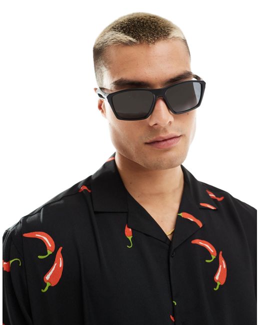 ASOS Brown Square Sunglasses for men