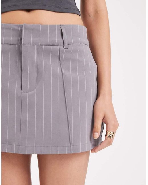 Cotton On Gray Luis Suiting Mini Skirt