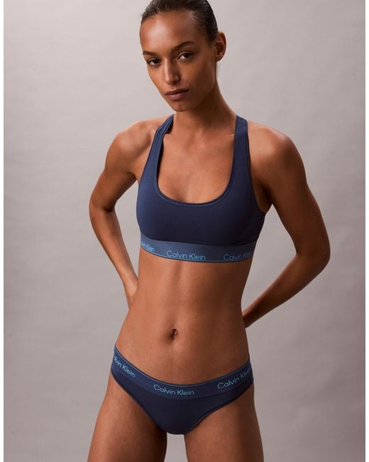 Calvin Klein Blue Icon Cotton Modal Bralette