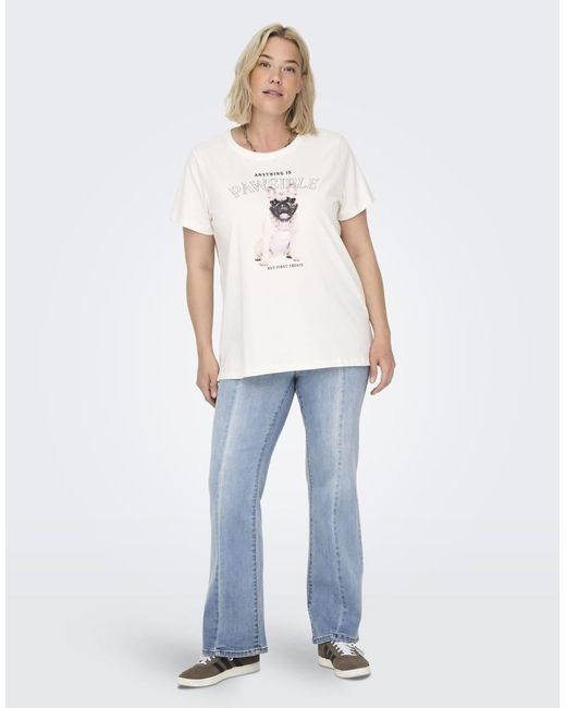 ONLY Flared Jeans in het Blue