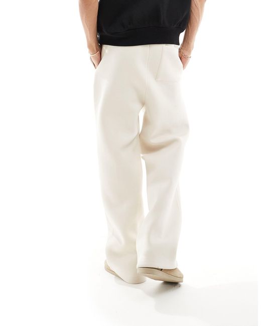 ASOS – gerade geschnittene jogginghose in White für Herren