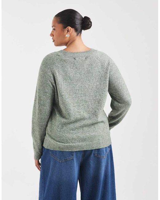 Vero Moda Gray Soft Round Neck Knitted Jumper