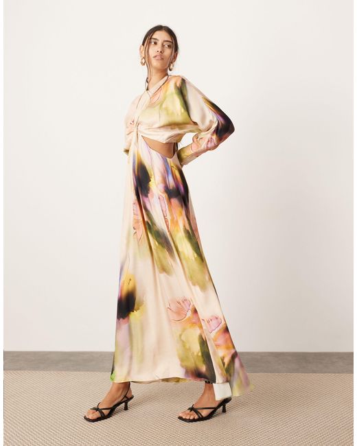 7000012 Black Batwing Maxi Evening Dress main image 1