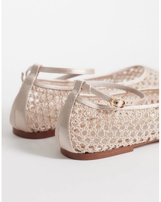 Mango White – flache schuhe