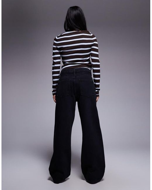 River Island Blue Relaxed Straight Jeans