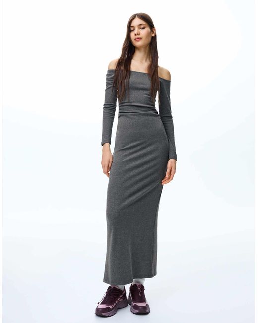 Bershka Blue – langes weiche kleid