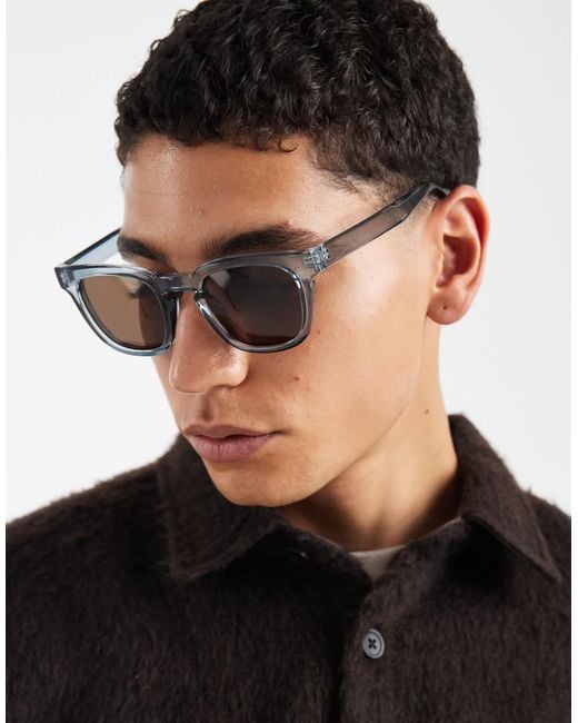 ASOS Black Square Sunglasses for men