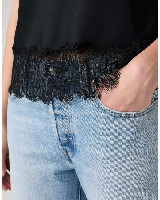 Levi's Black Lynn Cami Tank Top