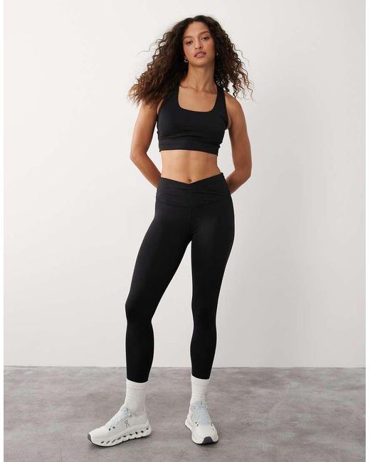 Sweaty Betty Black All Day Wrap Longline Bra