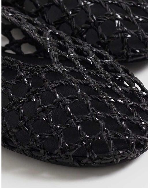 Glamorous White Woven Ballet Flats