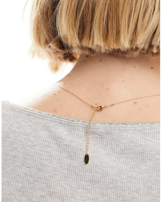 Orelia Natural Crystal Collar Necklace 18Ct Plated