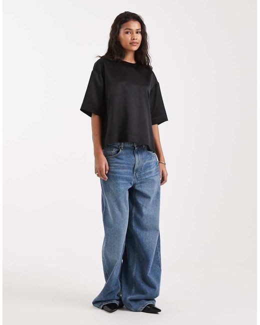 ASOS Black Satin Tee