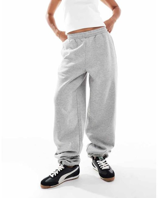 ASOS Gray Asos Design Petite Ultimate Cuffed Brushback jogger