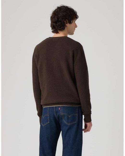 Levi's Black Original Housemark Sweater for men