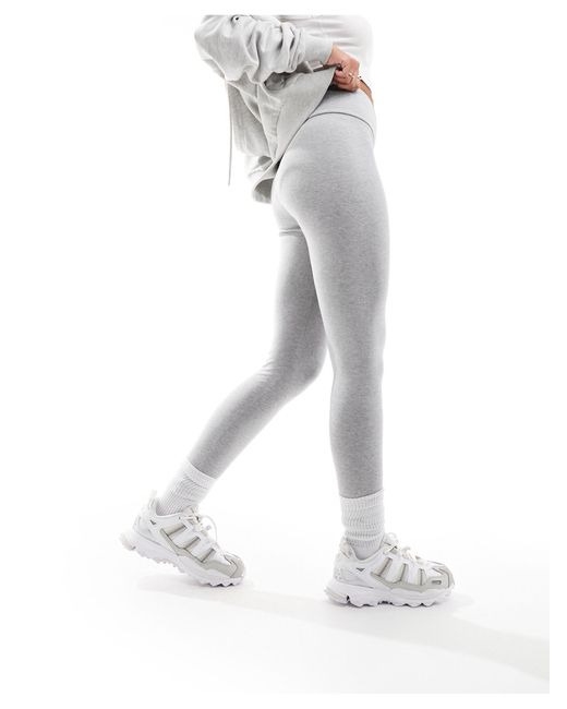 Legging - chiné Adidas Originals en coloris White