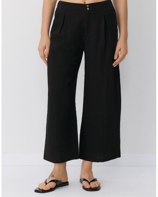 Stradivarius White Rustic Culottes