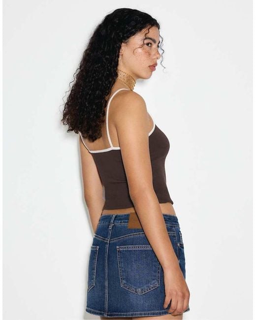 Stradivarius Blue Mini Crossover Skort