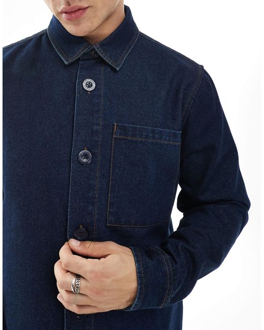Threadbare – denim-hemdjacke in Blue für Herren