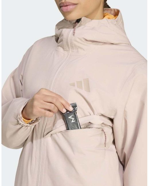 Adidas Originals Gray Terrex Multi 2 Layer Climaproof Rain Jacket