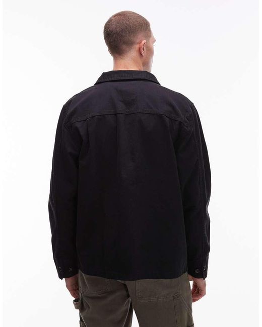 Vans Blue Drill Chore Canvas Jacket for men