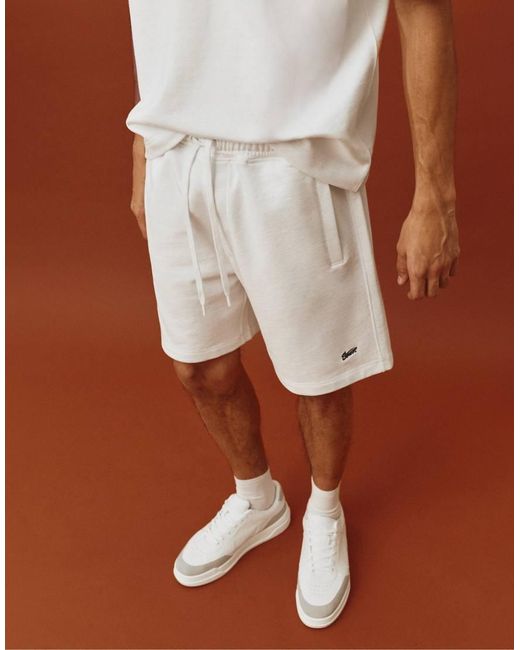 Pull&Bear Brown Bermuda Jogger With Logo for men