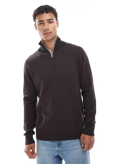 Maglione Con Zip Corta di JJ Rebel in Gray da Uomo