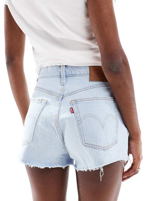 Levi's White 501 Original Denim Shorts